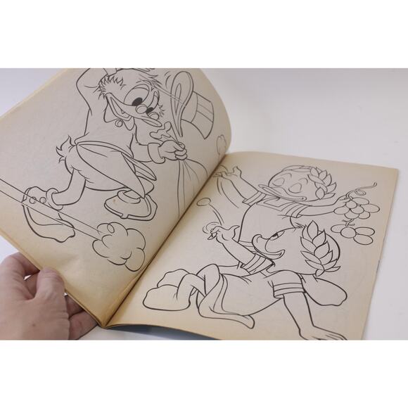 DuckTales, Uncolored Huey Dewey & Louie, Coloring Book, Golden, Disney, Shapes - Picture 3 of 3